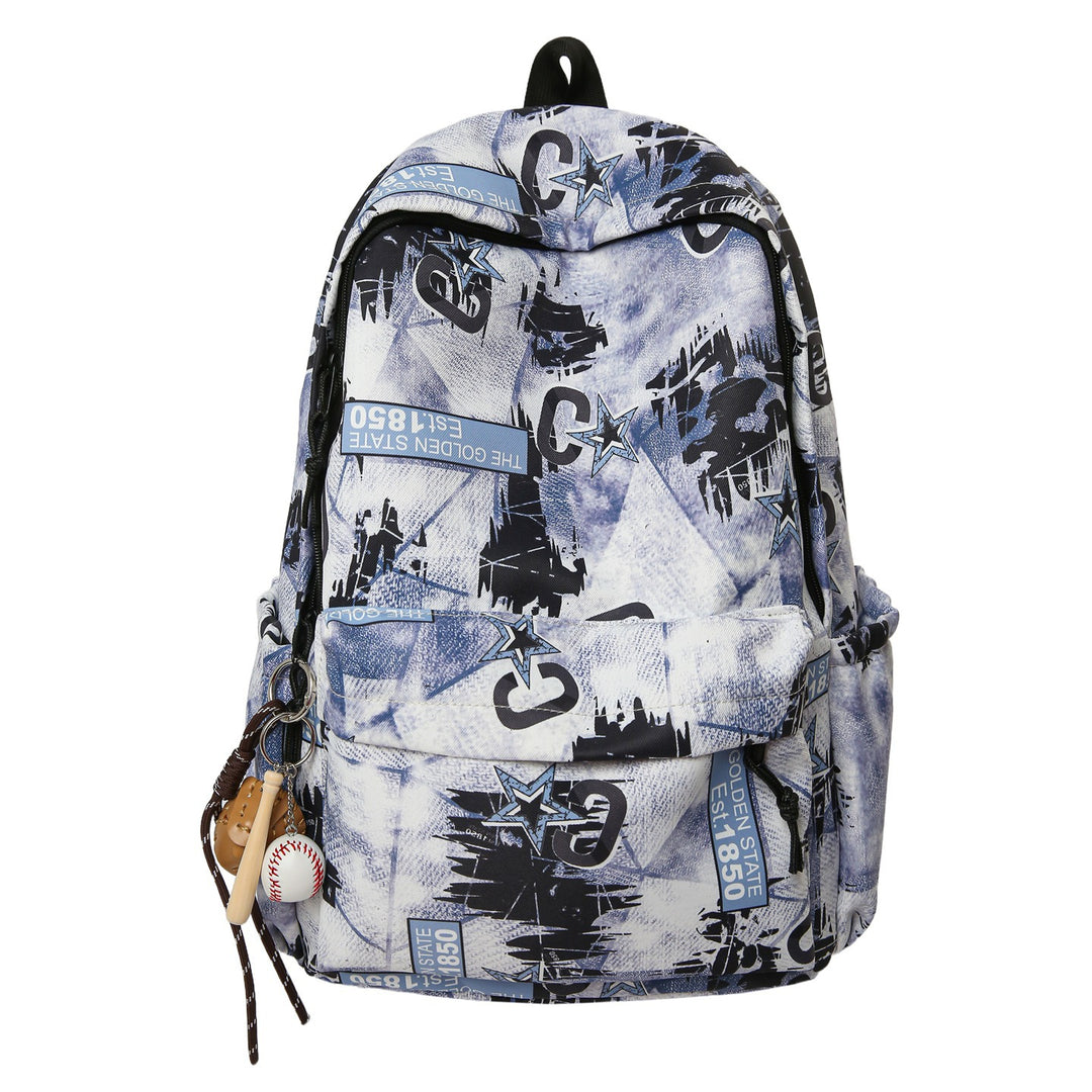 Graphic Print Multi-Compartment Backpack