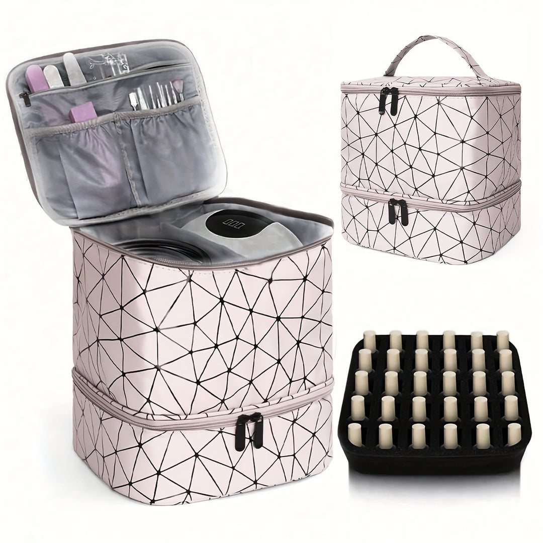 Cosmetic storage bag with two compartments Bowlift
