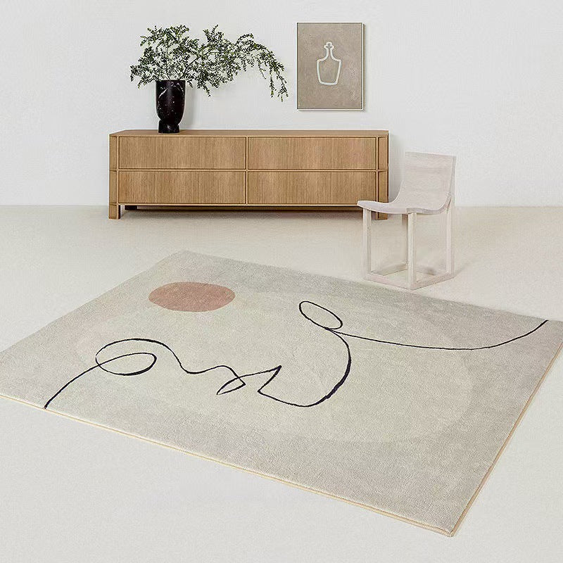 Abstract Pattern Plush Area Rug