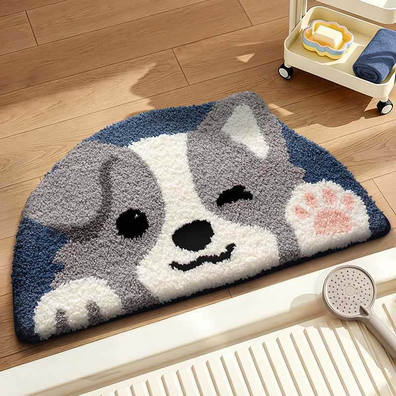 Cute Pet-Themed Bath Rug Bowlift