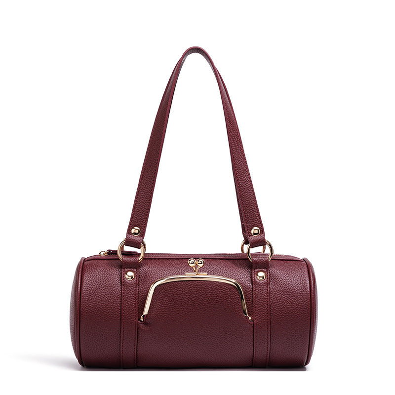 Fashionable Leather Handbag Bowlift