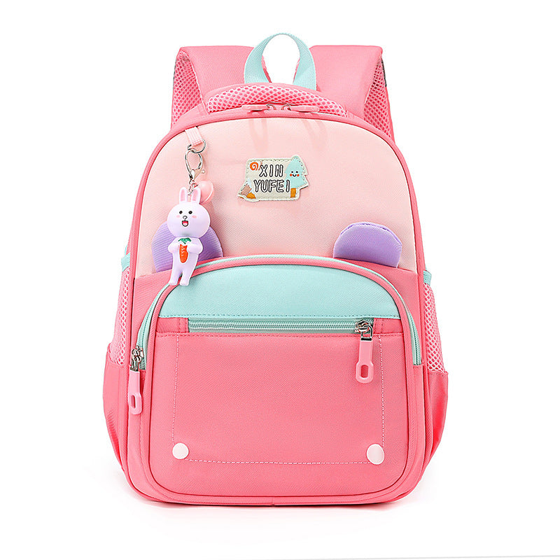 Cartoon-Themed Multi-Compartment School Backpack Bowlift