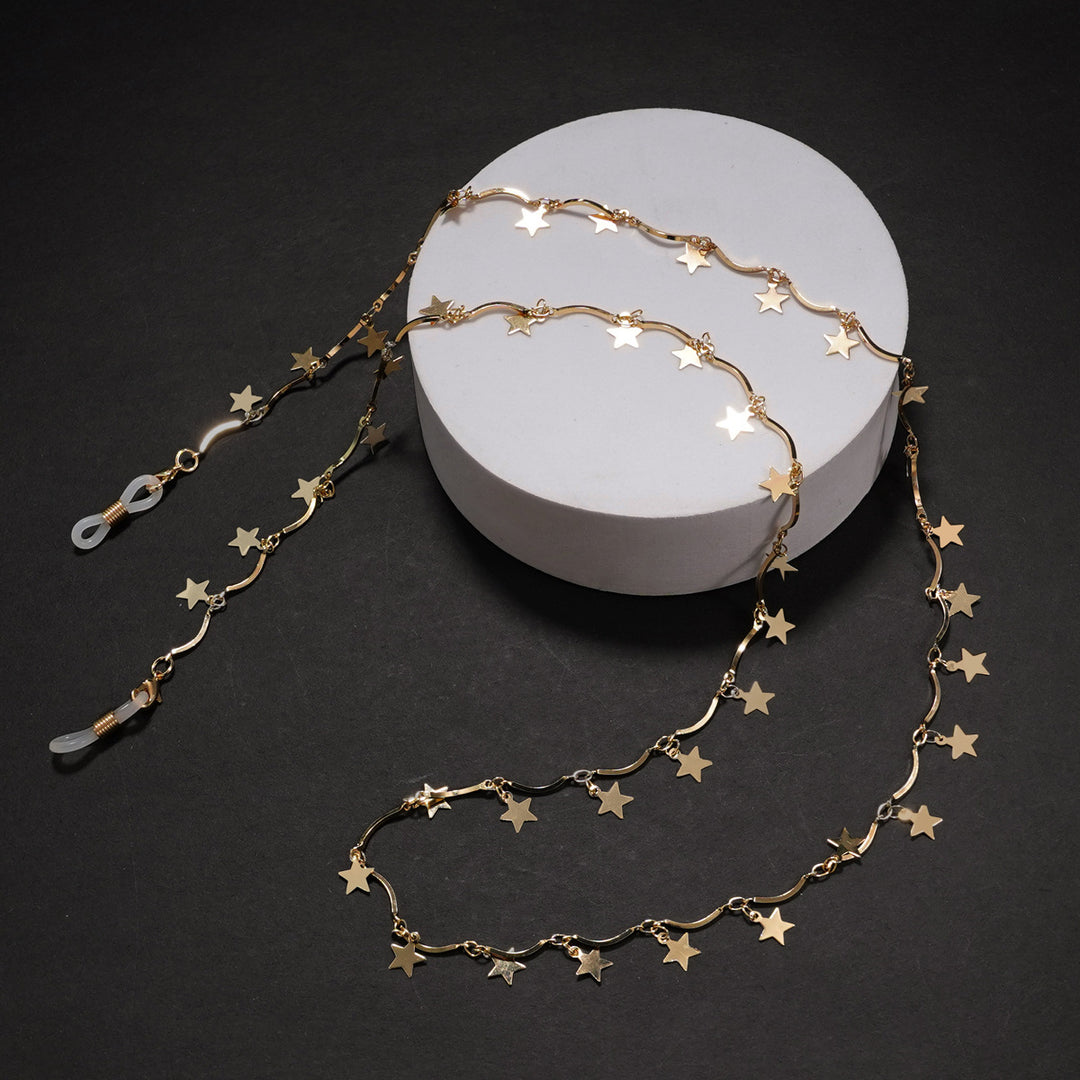 Star-Embellished Eyewear Chain Bowlift