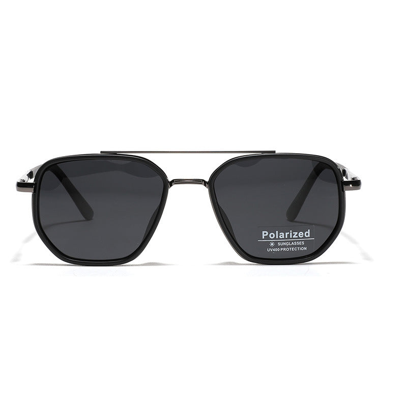 Women's Square Sunglasses with Polarized Lenses and Elegant Metal Frame Bowlift