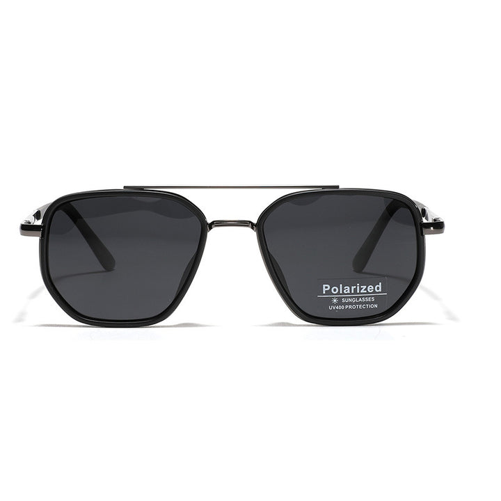 Women's Square Sunglasses with Polarized Lenses and Elegant Metal Frame Bowlift