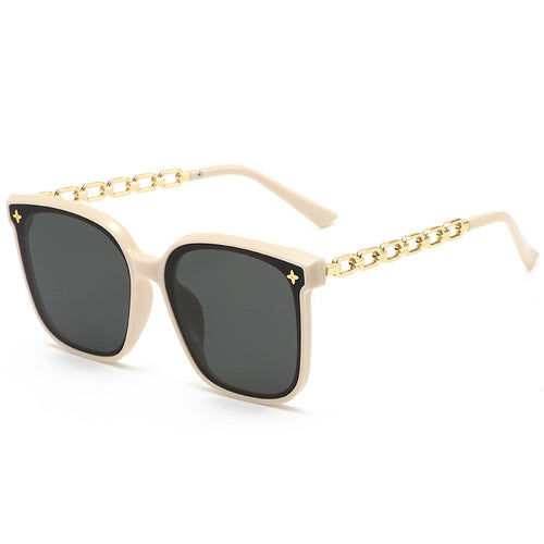 Ladies Designer Sunglasses with Elegant Chain Links Bowlift