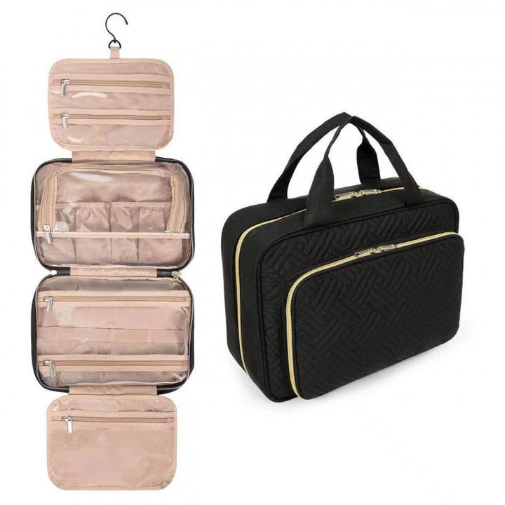 Cosmetic Organizer Bag with Removable Interior Divider Bowlift