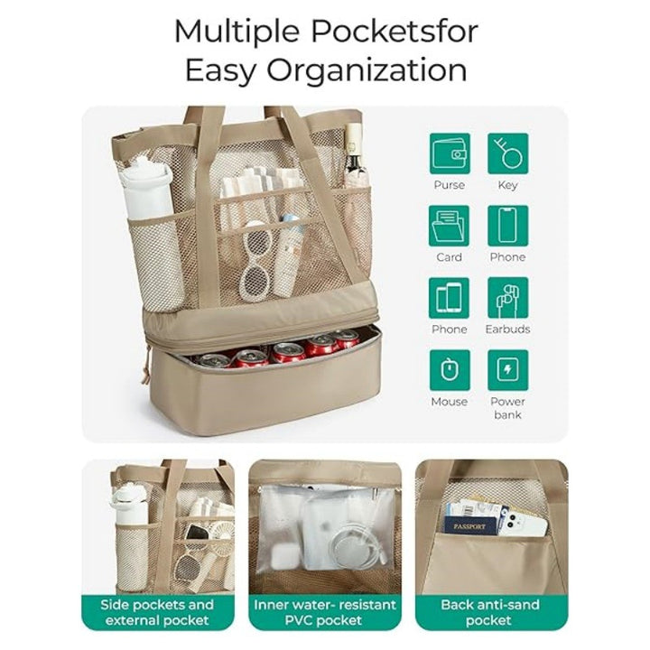 Cooler bag with multifunctional compartments Bowlift