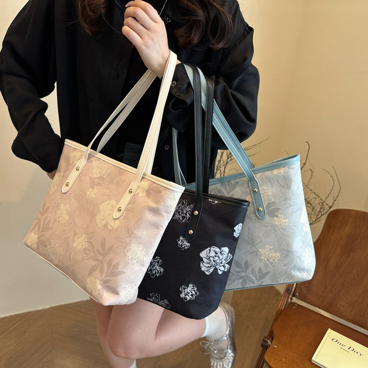 Floral Patterned Tote Bag Bowlift