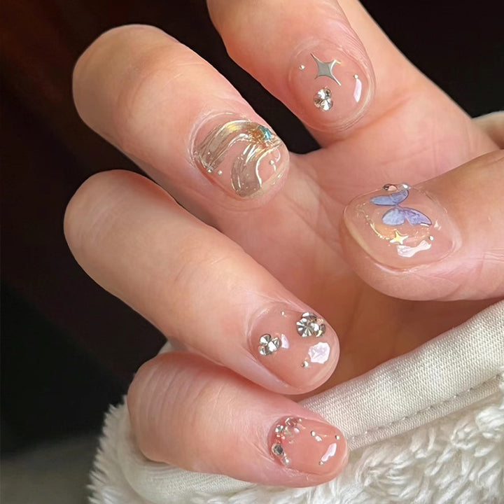 Decorative Press-On Nail Art Set Bowlift