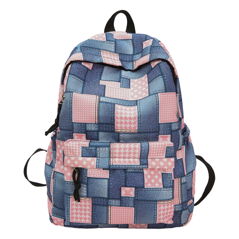 Backpack in Creative Patchwork Design Bowlift