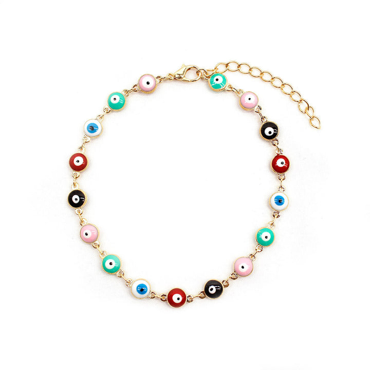 Colorful Evil Eye Charm Bracelet Bowlift 1788164266