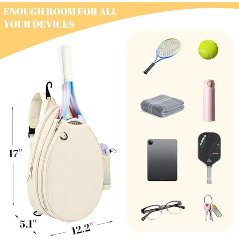 Quilted Tennis Racket Holder Bowlift