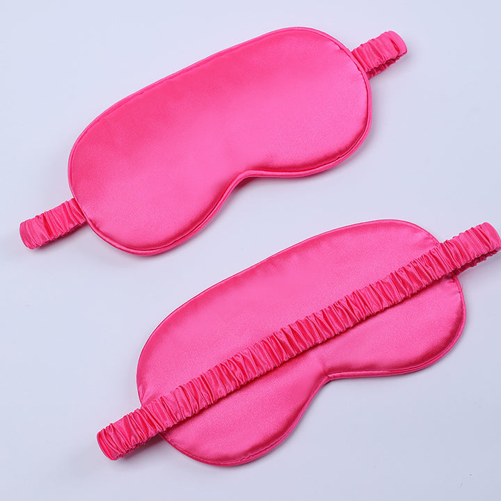 Women's nano silk sleep mask with padded eye area, adjustable elastic band, and storage pouch Bowlift