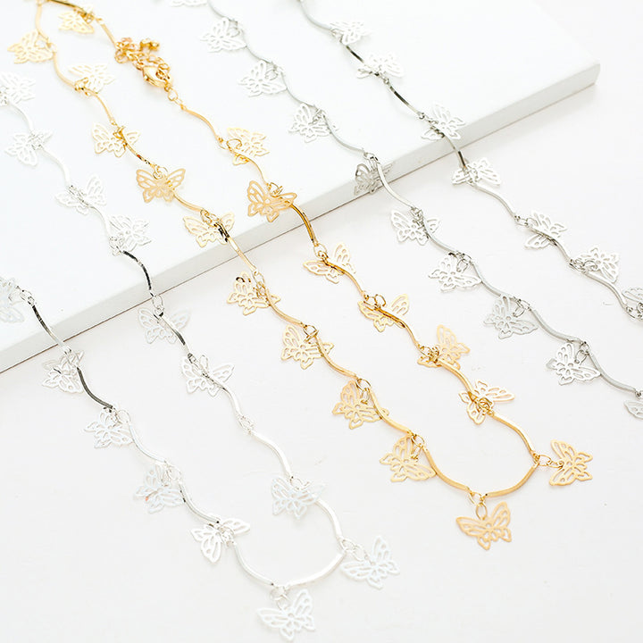 Butterfly Design Choker Necklace Bowlift