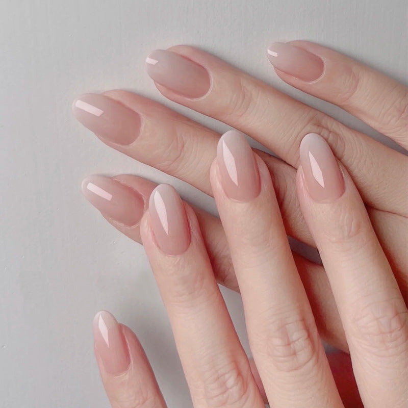 Elegant Press-On Nail Tips with Gold Accents Bowlift