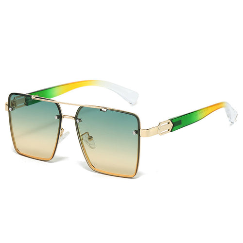 Women square sunglasses with elegant metal frame Bowlift
