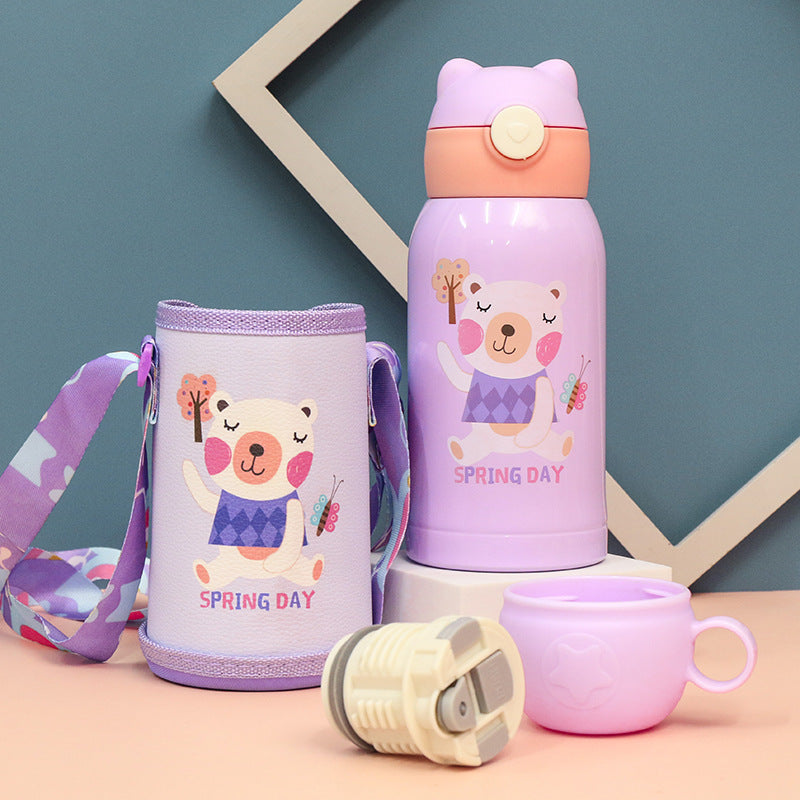 Ladies Insulated Water Bottle with Animal Design Bowlift