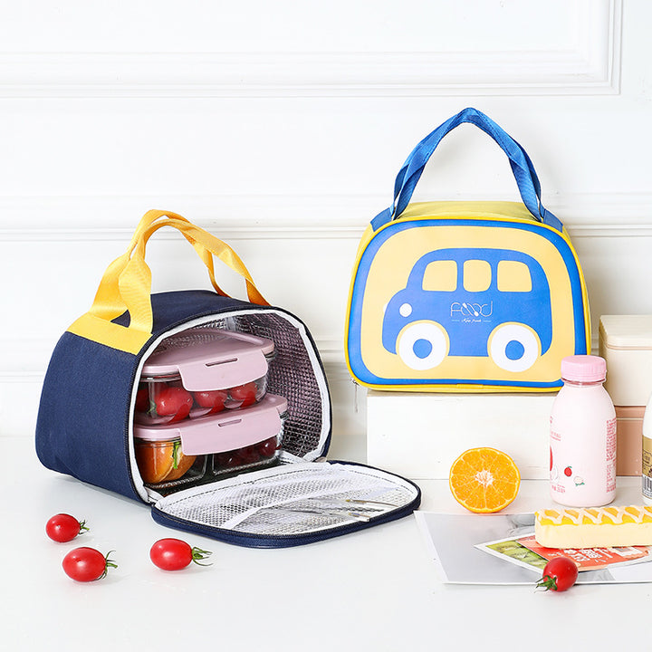 Playful Vehicle Themed Lunch Bag
