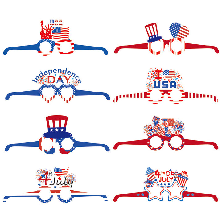Unisex paper star-shaped tag with USA motif and jute cord Bowlift