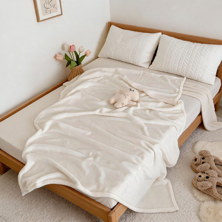 Ladies Cozy Microfiber Throw Blanket Bowlift