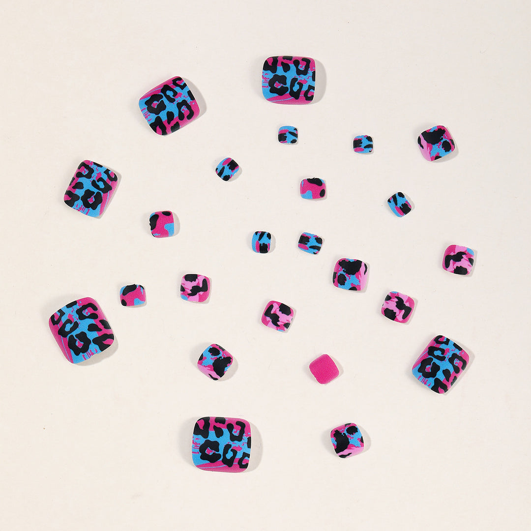 Artistic Leopard Print Nail Art Extensions Bowlift