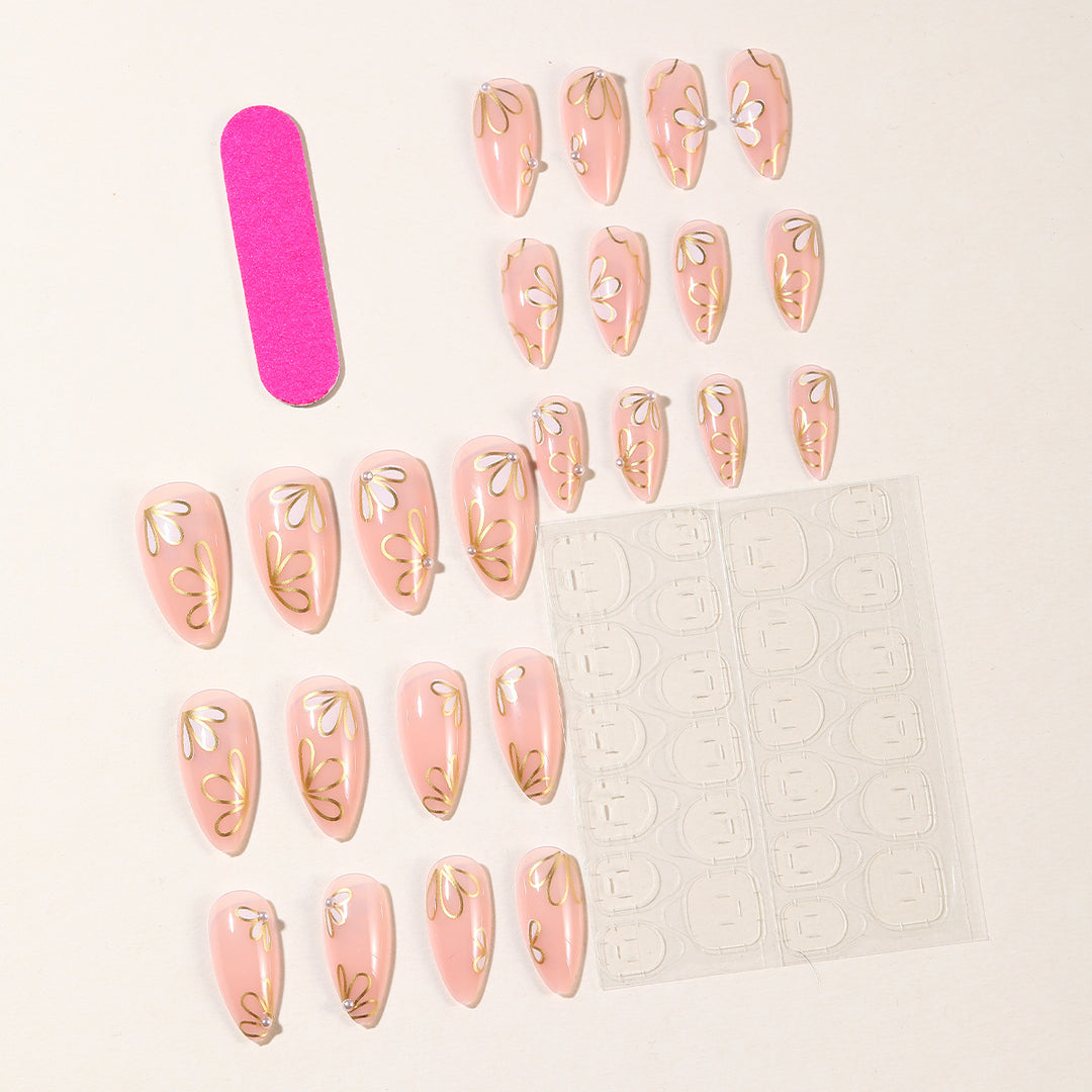 Floral-Inspired 3D Nail Art Extensions Bowlift