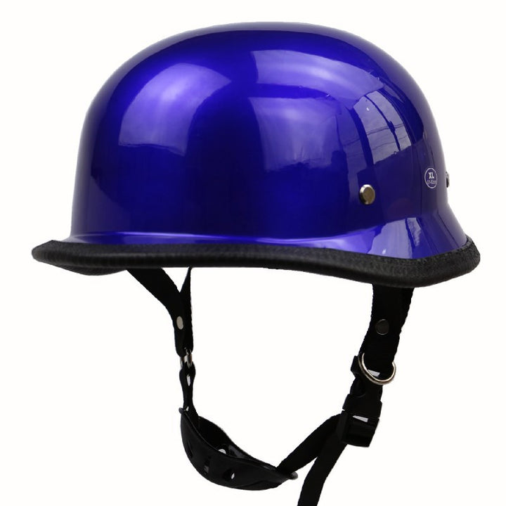 Vintage-Style Open-Face Motorcycle Helmet Bowlift