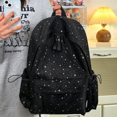 Star-Patterned Travel Backpack