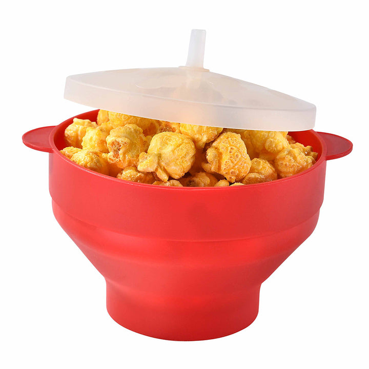 Silicone Popcorn Container with Lid Bowlift