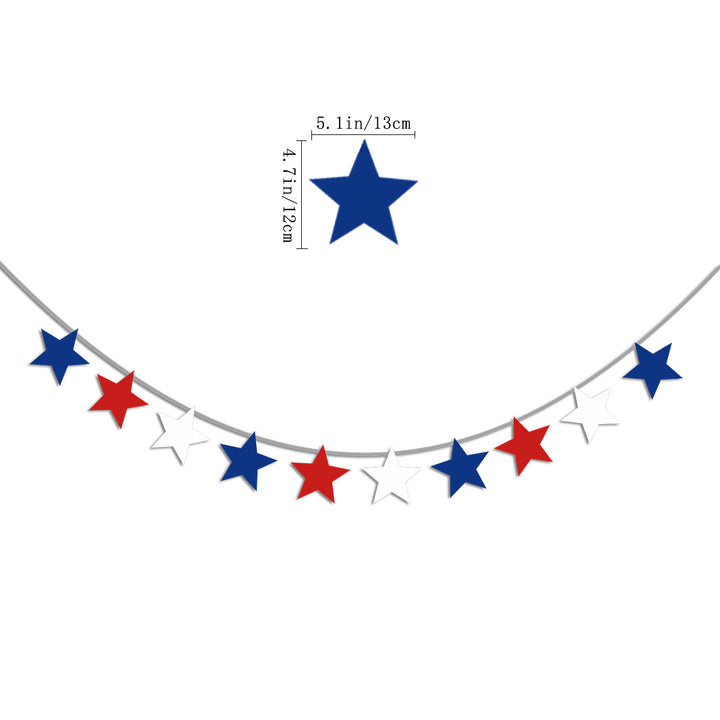 Unisex nan festive party decoration set for Independence celebration with garlands balloons cake and cupcake toppers Bowlift
