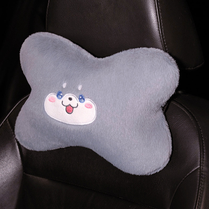 Plush Neck Support Pillow with Animal Design Bowlift