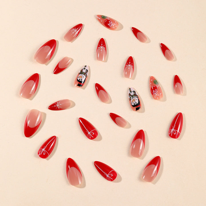 Festive Holiday-Themed Nail Art Extensions Bowlift