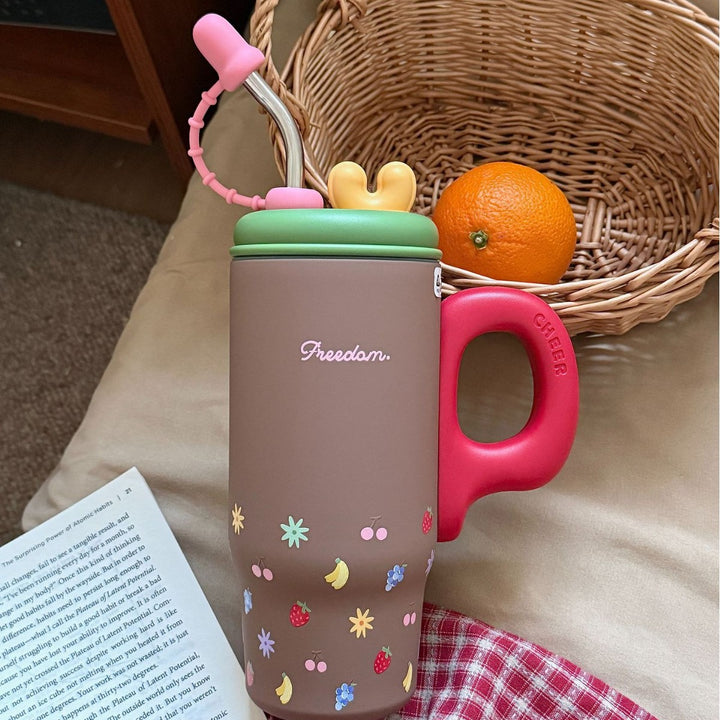 Women's drinking container with cheerful cat design Bowlift