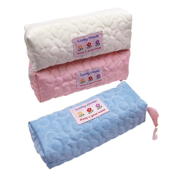 Quilted Cosmetic Pencil Case Bowlift