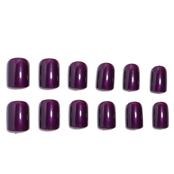 Glossy Press-On Nail Set with Elegant Design Bowlift