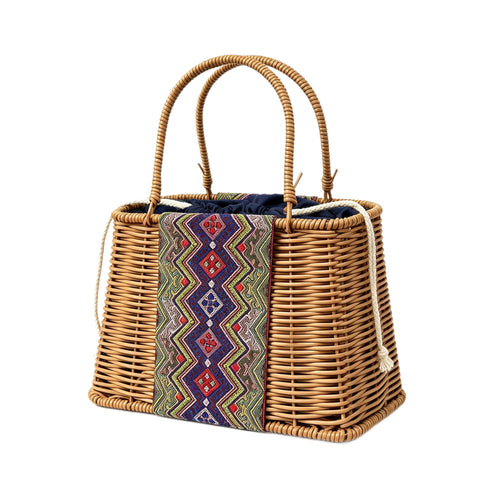 Women Handmade Basket Bag Bowlift