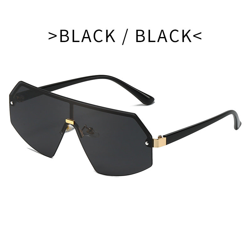Women futuristic oversized sunglasses with innovative frame Bowlift
