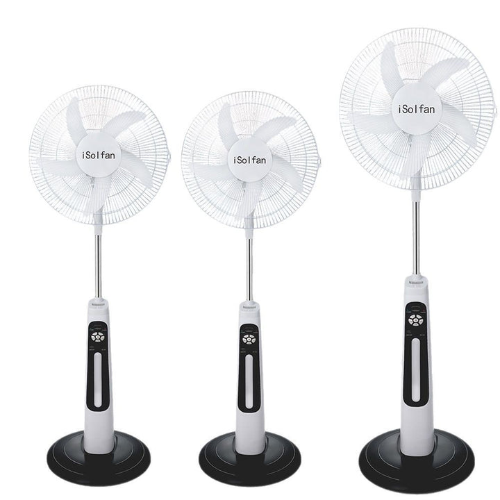 Unisex Solar Powered Standing Fan with Remote Control and Charging Function Bowlift