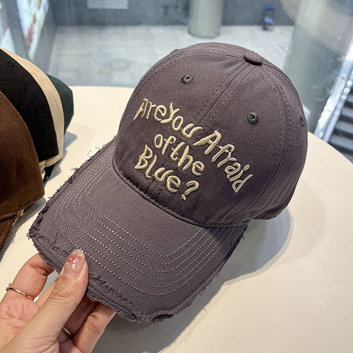 Women's Vintage-Inspired Embroidered Cap Bowlift