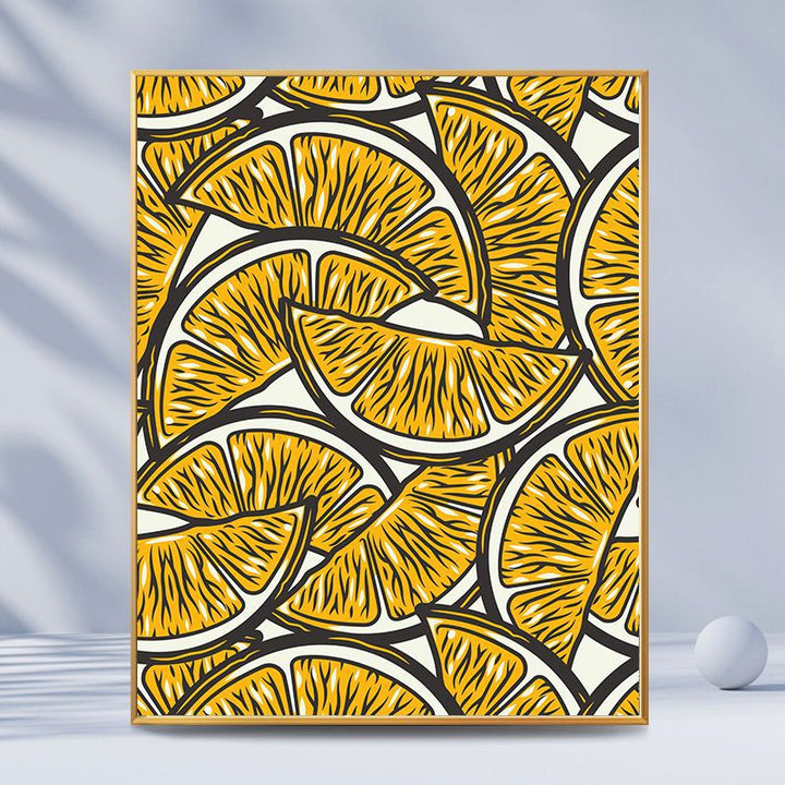 Citrus-Inspired Graphic Art Print Bowlift