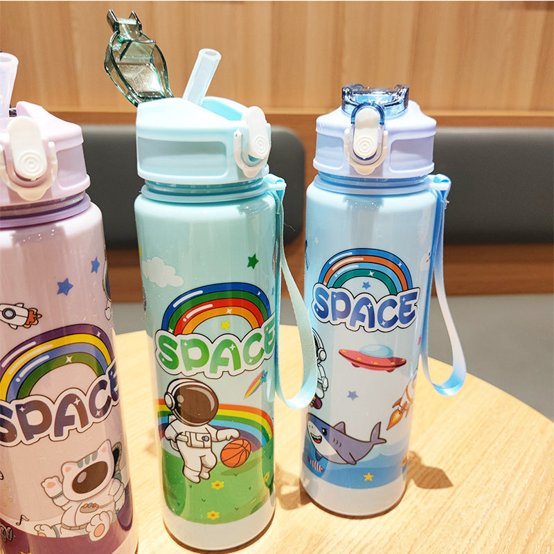 Ladies Fantasy Water Bottle with Practical Carry Strap Bowlift