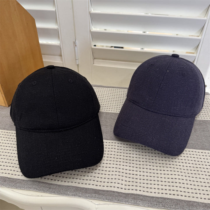 Women's Casual Textured Cotton Baseball Cap Bowlift