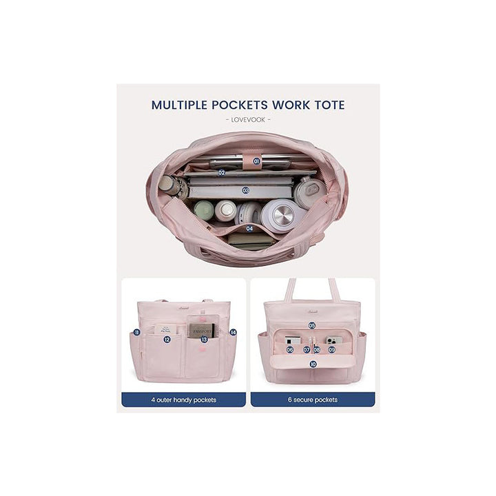 Multifunctional shoulder bag with numerous compartments Bowlift