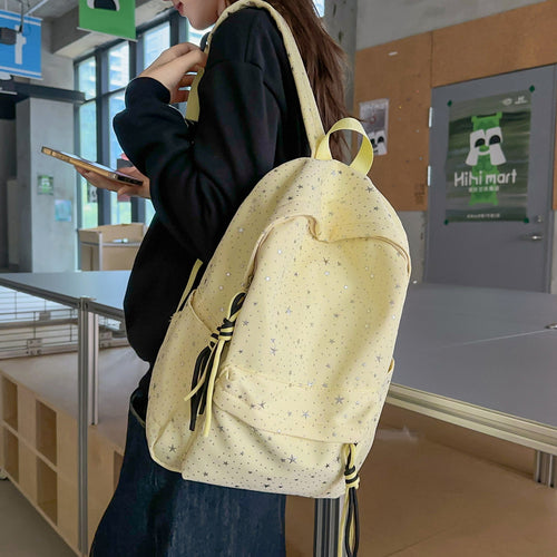 Stylish star motif backpack Bowlift
