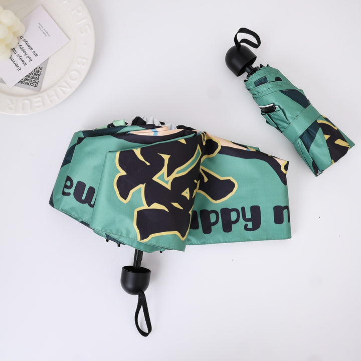 Ladies creative folding umbrella with comic motif Bowlift