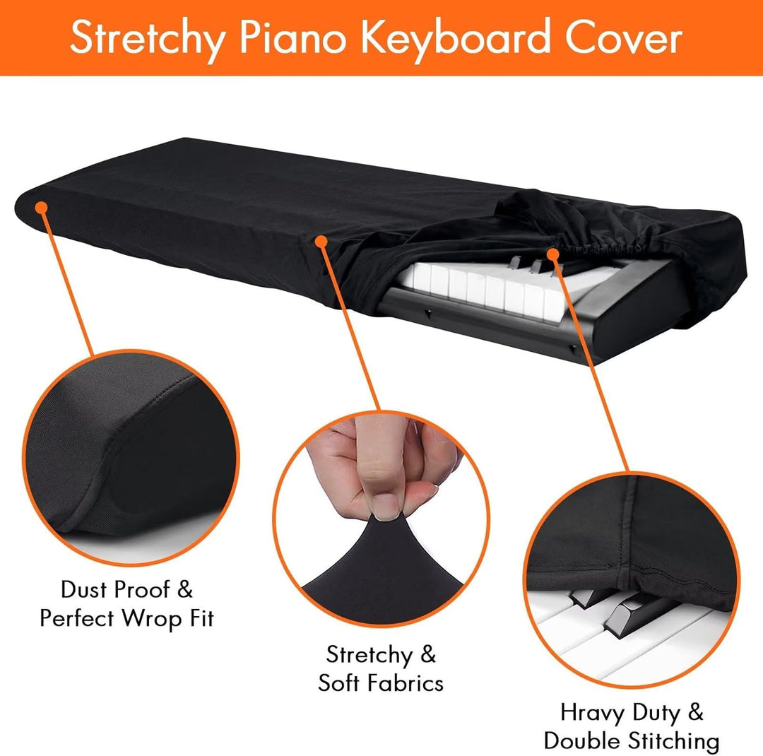 Keyboard stand with infinitely adjustable legs and padded seat Bowlift