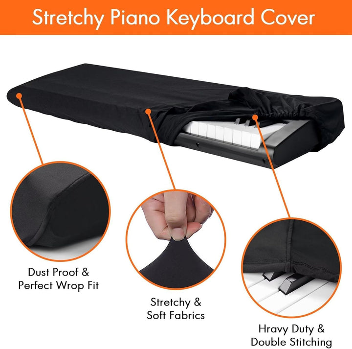 Keyboard stand with infinitely adjustable legs and padded seat Bowlift