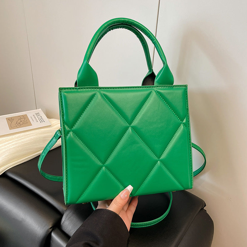 WoQuilted Faux Leather Handheld Tote Bowlift