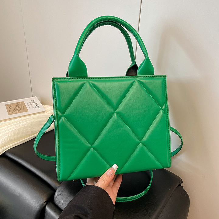 WoQuilted Faux Leather Handheld Tote Bowlift